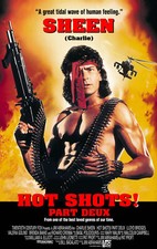 HOT SHOTS! PART II DEUX MOVIE POSTER 1 Sided ORIGINAL FINAL 27x40 CHARLIE SHEEN