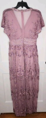 NWT Altar'd State Mariska Lilac Purple Candy Lace Maxi Dress Size Small |  eBay
