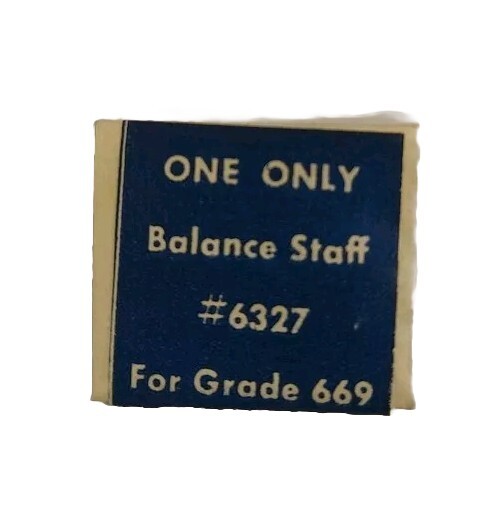 Hamilton Balance Staff #6327 for 669. NOS part.