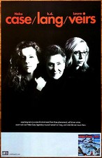 CASE LANG VEIRS S/T Ltd Ed New RARE Tour Poster +BONUS Alt Rock Folk Pop Poster!