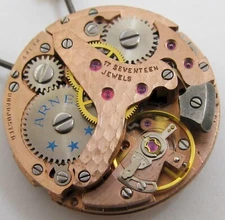 AS 1430 17 j. alarm Arnex watch movement for project or parts ...
