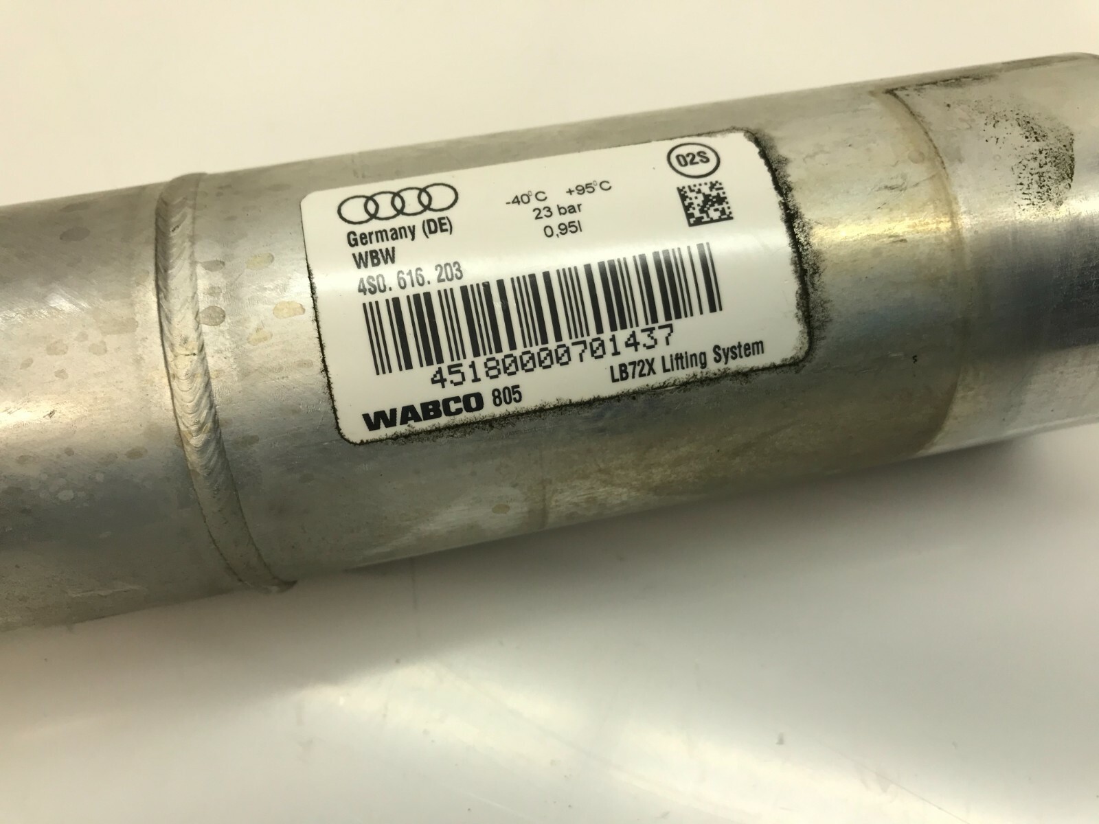 LAMBORGHINI HURACAN LP610 PRESSURE ACCUMULATOR OEM 4S0616203