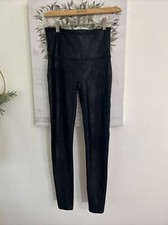 Spanx Faux Leather Leggings Black Women s Size Large