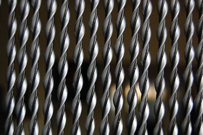 La Tenda Türvorhang RIVA3 Raumteiler Balkonvorhang Terrassenvorhang grau schwarz