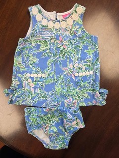 Lilly Pulitzer Baby Shift and Bloomers Size 12 18 Months
