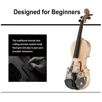 Patented Coloring Technology Violin Set 4/4 Full Size