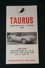 Taurus Performance Tuning Triumph Spitfire & Herald