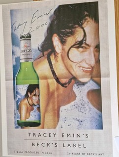 TRACEY EMIN ORIGINAL AUTOGRAPH. BRITISH ARTIST.