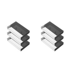  6er-Pack Aufbewahrungsboxen für Musikkassetten, Kunststoff-Kassetten-Organizer,