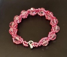 Faceted bead bracelet and a lobster clasp