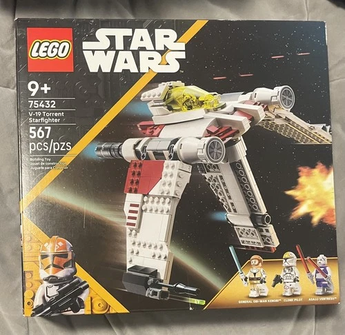 NO MINIFIGURES LEGO 75432 Star Wars V-19 Torrent Starfighter - Ship Only in Box!