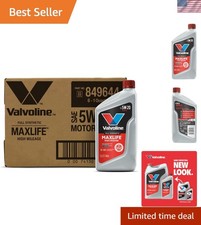 Full Synthetic 5W-20 Motor Oil with MaxLife for High Mileage Vehicles, 6 QT Pack 47.98 per gallon