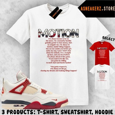 Shirt Match AJ 4 Nigel Brick After Brick Sneaker Matching Tee Motion 4s T-Shirt