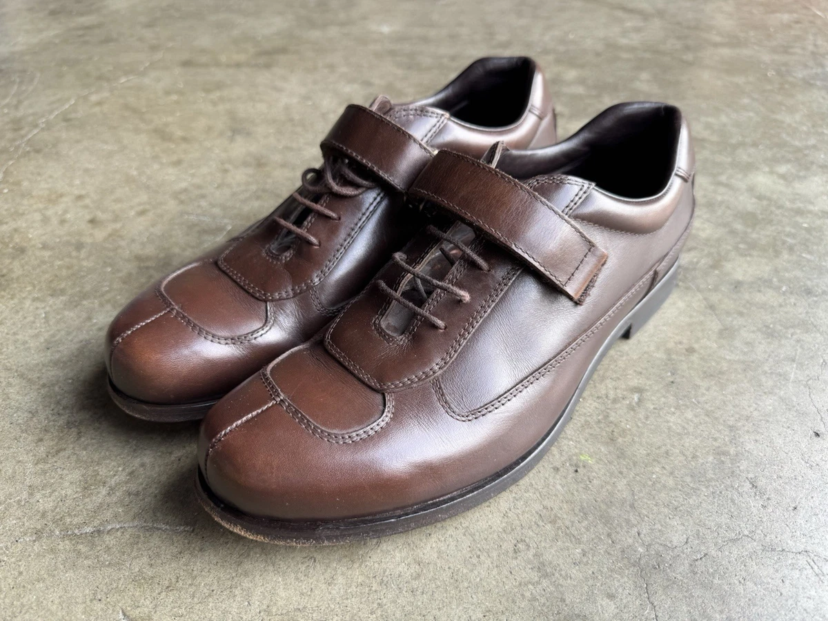 PRADA 2E1608 Mens Size 12 (UK 11)‎ Oxford Brown Polished Leather Dress Shoes Buy Prada Men main image 2
