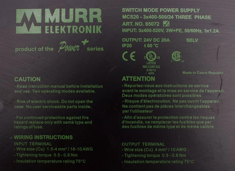 MCS20 MURR ELEKTRONIK - Reconditionné - Garantie 24 mois