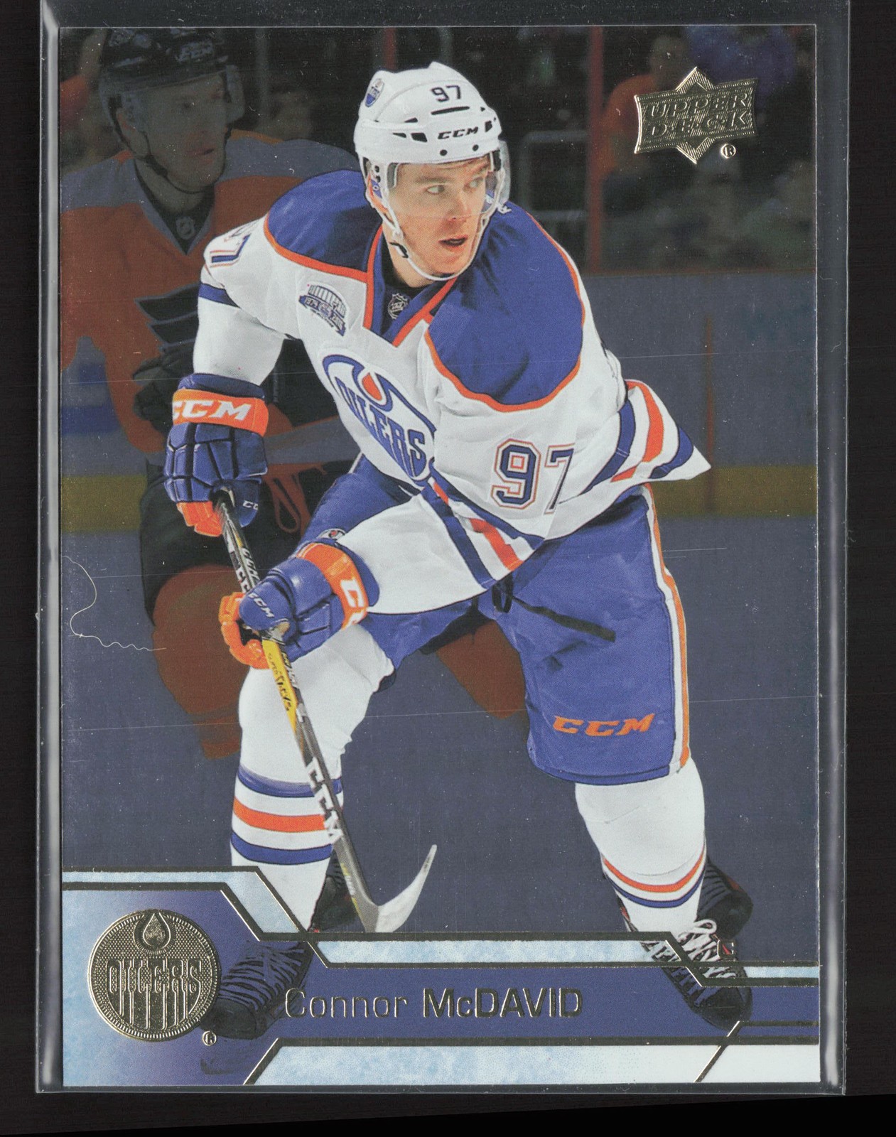 2016-17 Upper Deck #75 Connor McDavid Silver Foil Oilers SP RARE