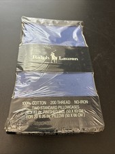 Vintage set of two Ralph Lauren standard pillowcases