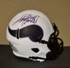 Adrian Peterson Autographed Signed Vikings Lunar Eclipse Mini Helmet Beckett