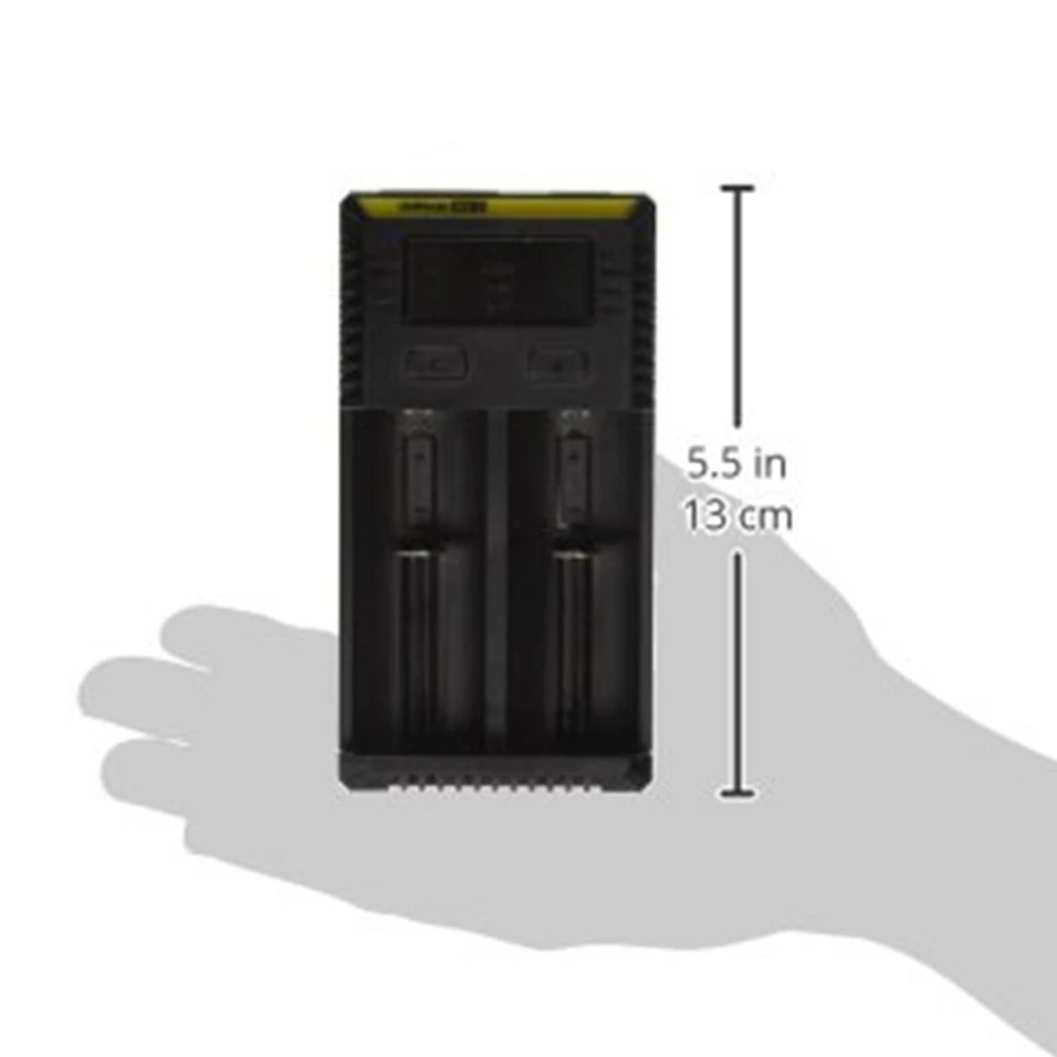Nitecore i2 2-Bay Intellicharger LCD Display Ladegerät für 16340 RCR123A Akkus - Bild 3 von 4