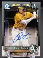 2025 Bowman Chrome Shotaro Morii Bowman 1st Auto Autograph #CPA-SM Athletics (A)
