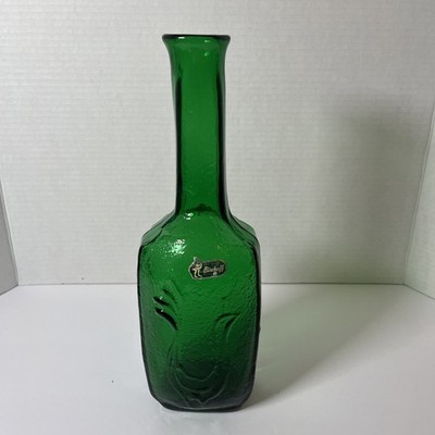 Bischoff Glass Bird Decanter NO Stopper Wayne Husted Design Original Sticker