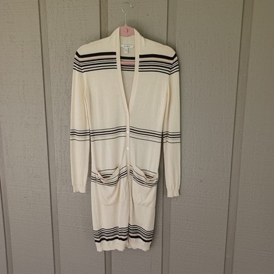 Max Mara Women Light Long Cardigan Size S Women Quiet Luxury Long Sleeve Pockets
