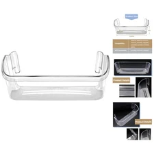 Clear Refrigerator Door Bin Shelf for Frigidaire & Electrolux, Bottom Shelf Unit