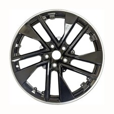21x9.5 10 Single Spoke Front Alloy Wheel Gloss Gloss Black With Polished Flange 21x9.5 10 Single Spoke Front Alloy Wheel Gloss Gloss Black With Polished Flange