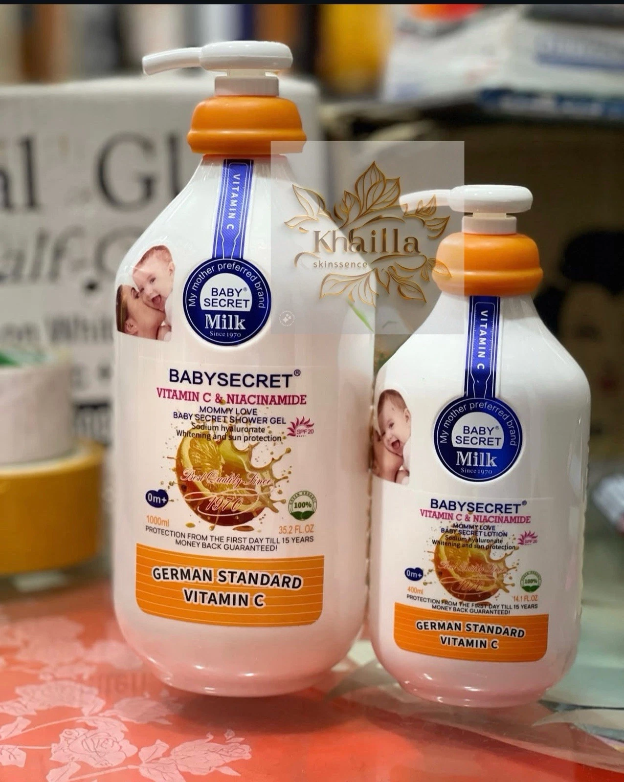 Baby Secret Vitamin C & Niacinamide Body Lotion + Shower Gel - 2Pcs Set
Opens in a new window or tab