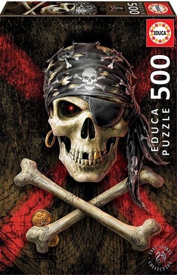 Educa 17964 Pirate Skull 500 Teile Puzzle