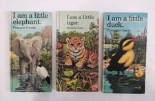 Vntg 1989 Barron's Little Animal Series Books I Am A Little Tiger Duck Elephant
