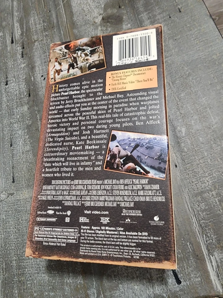 PEARL HARBOR (VHS 2001) 2-Tape Set, 60th Anniversary Edition, Ben Affleck - Image 2 of 4