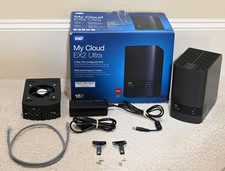 WD My Cloud EX2 Ultra NAS-- Diskless+ 3D Cooler Stand-USB Fan