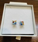 New In box- Millefiore Di Murano Glass Stud Earrings — photo 1