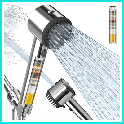 #ad Ion Drops Filtered Shower Head with Handheld High Pressure 41 Spray Mode Sh... $40.45