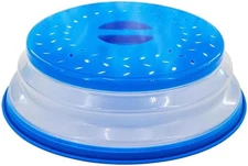 Microwave Splatter Cover Microwave Cover for Food BPA Free, 10.5 Inch, round wit