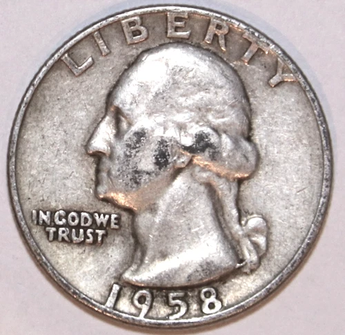1958-D Washington Quarter - Very Fine - #2569EA