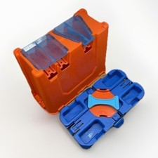 Große Hot Wheels Aufbewahrungsbox - Track Builder Deluxe - Deckel & Basis Schienenelemente