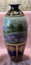 ANTICO VASO NIPPON ALTO 14” DIPINTO A MANO, STUPENDO!!