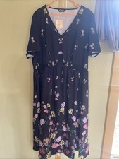 NWT Bloomchic Women Short Sleeves Black Dress Size 22-24