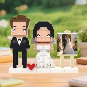 My Brickfigures personnalisées Construction de blocs Personnalisation Granules Photo avec les gens