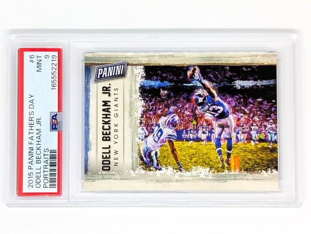 2015 Panini Father's Day Panini Portraits #6 Odell Beckham Jr. PSA 9 'The Catch'
