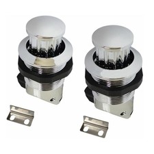 2x Push Button Latch for Perpendicular Door Configurations Knob Store Flush C715