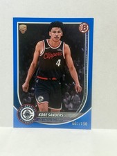 2025-26 Topps Bowman Chome NBA Basketball Kobe Sanders /150 Blue Clippers #47