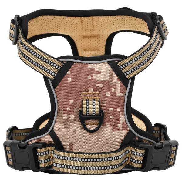 Hundegeschirr Reflektierend Verstellbar Camouflage Braun L-image