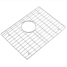 19.1 in. x 14.1 in. Rear Drain Kitchen Sink Bottom Grid with Supersoft Silico...