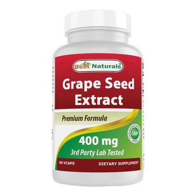 Grape Seed Extract 60 Veg Caps 400 mg by Best Naturals