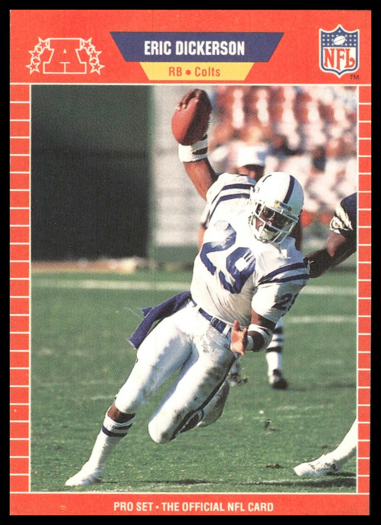 Eric Dickerson 1989 Pro Set #455 Indianapolis Colts