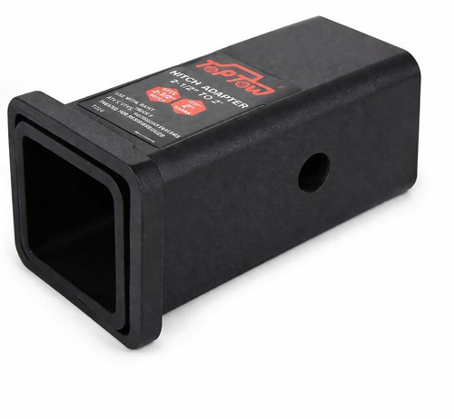 64028HP Trailer Hitch Adapter 2-1/2" to 2" Carbon Steel w/ Pin & Clip