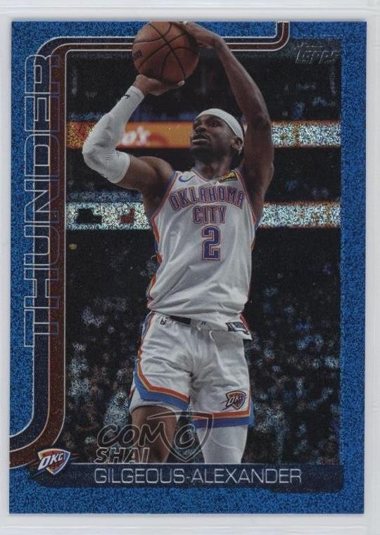 2025-26 Topps Blue Sandglitter Shai Gilgeous-Alexander #115 9et